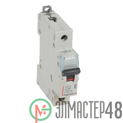 Выключатель автоматический модульный 1п C 25А 6кА DX3-E 6000 1мод. 230/400В Leg 407265