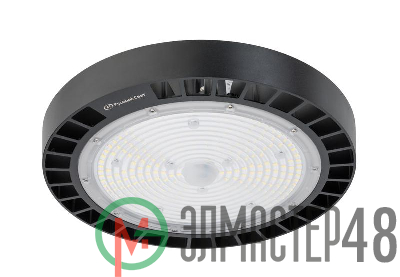 Светильник ДСП IB 11 S 150W W 840 BK LED Highbay 298х298х112мм 150Вт 4000К IP65 подвес черн. Русский Свет 16091123170
