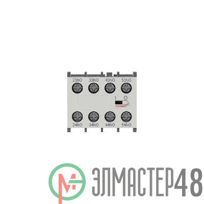 Контакт дополнительный фронтальный для реле управления DCR 3НО+1НЗ YON DCRFA31