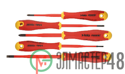 Набор отверток диэлектрических SL/PH E-Slim Ergonic (в наборе 5шт) Felo 41385198
