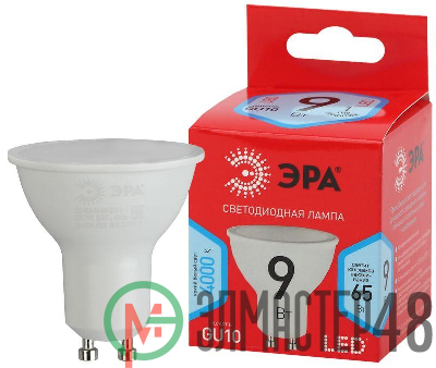 Лампа светодиодная Red Line LED MR16-9W-840-GU10 R 9Вт MR16 софит 4000К нейтр. бел. GU10 Эра Б0050692