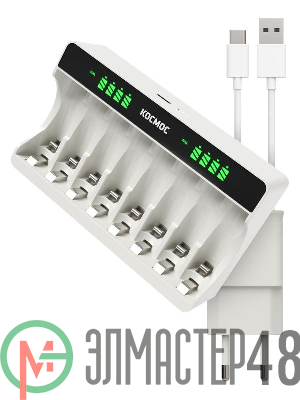 Зарядное устройство для АА ААА 8 слотов КОСМОС KOC520