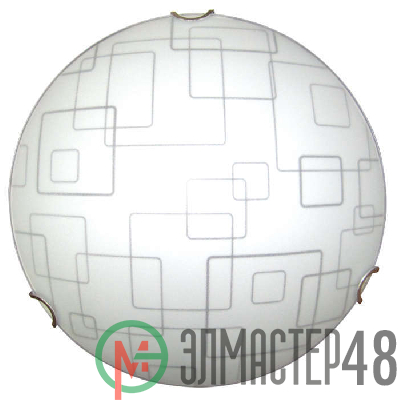 Светильник НПБ 01-2х60-139 "Оазис" d300 М16 2х60Вт E27 IP20 мат. бел./клипса зол. (инд. упак.) Элетех 1005204957