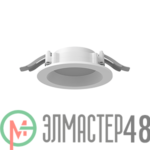 Светильник светодиодный DL-01 Pro 100мм 8Вт 4000К 120x49мм IP65/40 круглый встраив. с опаловым рассеив. RAL9003 бел. муар VARTON V1-RF-00111-10000-6500840
