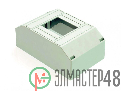 Корпус пластиковый навесной 2-4мод. ЩРН-П-2/4 12.5х7.8х5.8 IP30 бел. SchE 31031DEK