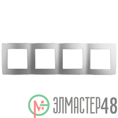 Рамка 4-м 12-5004-03 алюм. ЭРА Б0014773