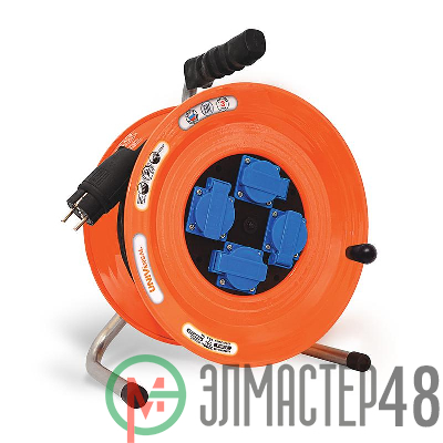 Удлинитель силовой на катушке 4х30м с заземл. 16А IP44 ВЕМ-259 термо КГ 3х1.5 с защ. крышкой UNIVersal 9632972