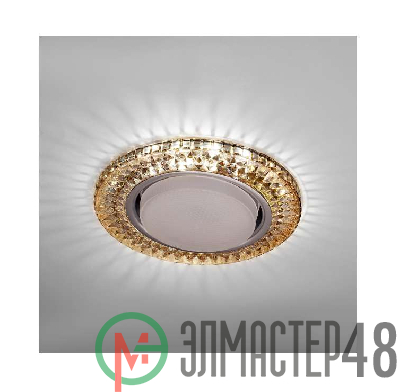 Светильник Emilia LED 53 1 76 декор. огран. полимер. со светодиод. подсвет. GX53 чайн. ИТАЛМАК IT8691