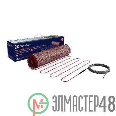 Комплект "Теплый пол" (мат) двужил. 150Вт/кв.м 150Вт 1.5кв.м 225Вт ECO Mat EEM 2-150-1.5 Electrolux НС-1105880