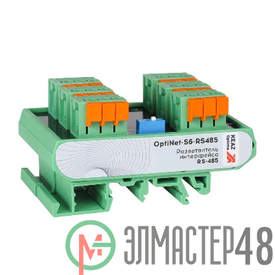 Разветвитель интерфейса RS-485 (Гидра-6) OptiNet S6-RS485 КЭАЗ 359485