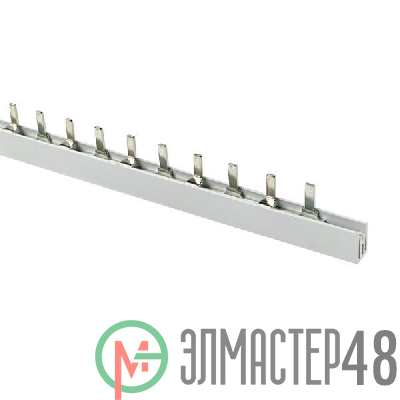 Шина соединительная типа PIN для 2-ф нагр. 100А 54 мод. (дл.1м) EKF pin-02-100