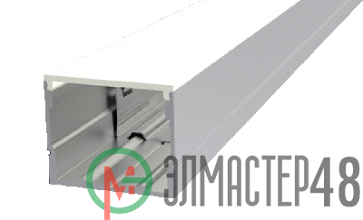 Профиль алюминиевый для LED ленты AC230В накладной 2440х20х20мм (максимальная ширина ленты 14.9 мм) с опаловым рассеив. и комплектом стальных монтажных скоб (8шт) VARTON V4-R0-70.0001.KIT-2302