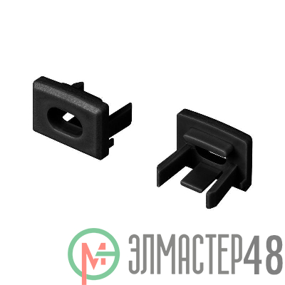 Заглушка PIK-1007 с отверстием пластик (комплект) черн. Arlight 045496