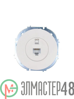 Розетка компьютерная СП OSEN RJ45 кат.6 механизм бел. LEZARD 743-0288-140