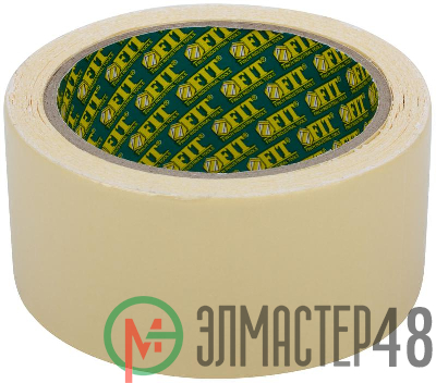 Лента клейкая двусторонняя на тканевой основе 48ммх10м FIT 11832
