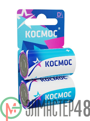 Элемент питания солевой R20 (блист.2шт) Космос KOCR202BL