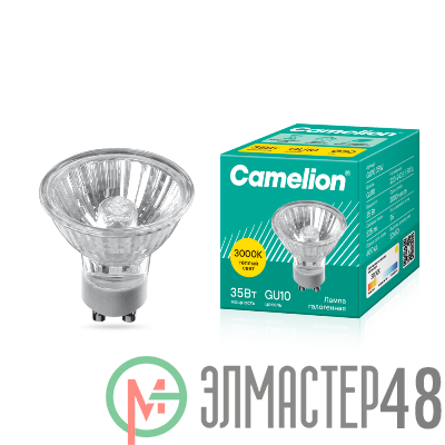 Лампа галогенная JCDRC 220В 35Вт GU10 Camelion 5561
