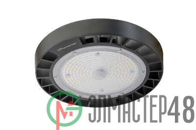 Светильник ДСП IB 10 S 100W W 850 BK LED Highbay D257xH111мм 100Вт 5000К IP65 подвес черн. Русский Свет 16091023046