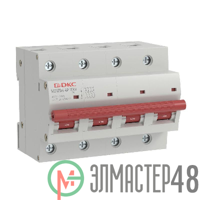 Выключатель автоматический модульный max типа MD125H 10кА 4п C 125А YON MD125H-4PC125