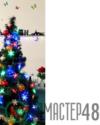 Гирлянда "Снежинки" LD030M-SW прозр. провод с разноцв. светодиодами 30 снежинок IP20 3м SHLights 4690601021670