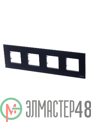 Рамка 4-м 8мод.Zenit антрацит ABB 2CLA227400N1801