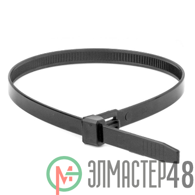 Хомут кабельный 7.6х370 полиамид многоразовый черн. (уп.100шт) DKC 25354SR