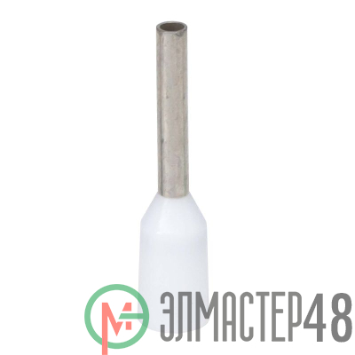 Наконечник-гильза с изолирован. фланцем для жилы 0.5кв.мм длина контактн. части 6мм бел. DKC IF0.5-06WT