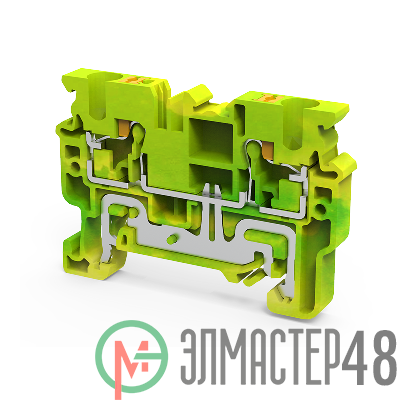 Клемма заземляющая push-in OptiClip CPG-4-PE-I-(0.2-4)-PEN КЭАЗ 331855