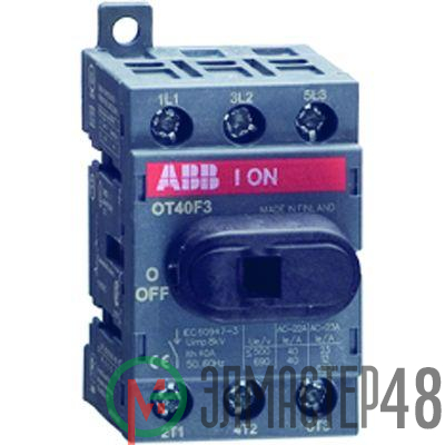 Рубильник 3п OT25 F3 25А (20А AC23) ABB 1SCA104857R1001