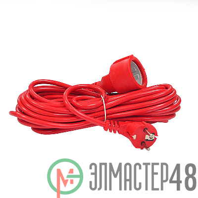 Удлинитель-шнур 1х10м с заземл. 10А IP20 2.2кВт ПВС 3х1 DOMTOK 2492