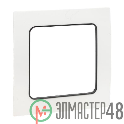 Рамка 1-м Стокгольм бел. с линией цвета черн. PROxima EKF EXM-G-304-10