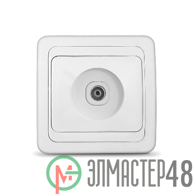 Розетка TV 1-м СП Валери бел. UNIVersal В0027