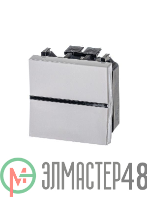 Механизм переключателя 1-кл. проходного с клавишей 2мод. Zenit бел. ABB 2CLA221000N1101