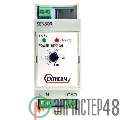 Термостат мех. для площадок; грунта; пола 16А на DIN-рейку Extherm Th-fix