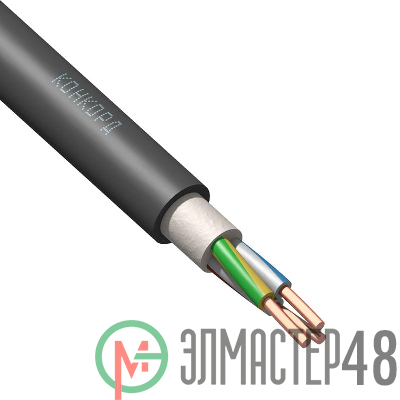 Кабель ВВГнг(А)-LS 3х1.5 (N PE) 0.66кВ (уп.100м) Конкорд 204