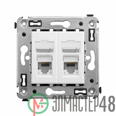 Розетка компьютерная 2-м СП Avanti "Белое облако" RJ45 кат.6 DKC 4400294