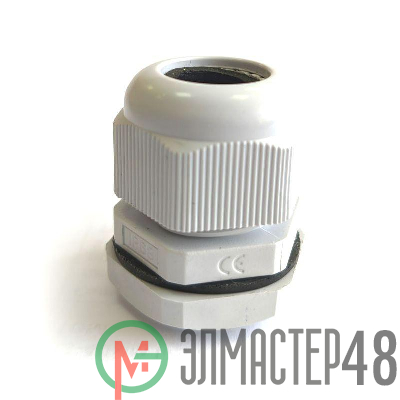 Сальник MG16 d4-8мм IP68 пластик. сер. ГОФРОМАТИК zeta30901