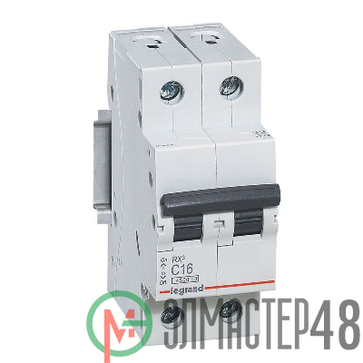 Выключатель автоматический модульный 2п C 40А 4.5кА RX3 Leg 419701