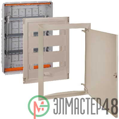 Щит СП 54мод. Тусо 686х518х125мм с метал. дверцей беж. Ruvinil 68154МБЖ