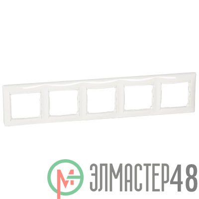 Рамка 5-м Valena горизонт. бел. Leg 774455