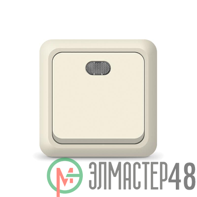 Выключатель 1-кл. ОП Олимп 10А IP20 с индик. беж. Universal Б-О0121