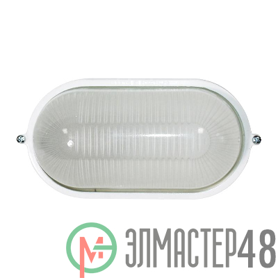 Светильник НПП 03-60-021 "Банник" 1401 овал малый 1х60Вт E27 IP65 корпус бел. Элетех 1005500938