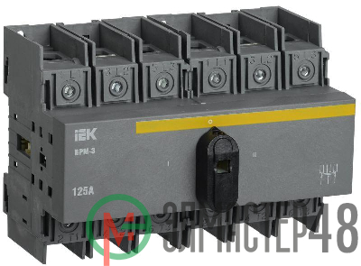 Выключатель-разъединитель модульный 3п 125А ВРМ-3 IEK MVR30-3-125