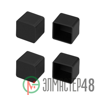 Заглушка WPH-FLEX-1616 BLACK глухая пластик (комплект) Arlight 045875