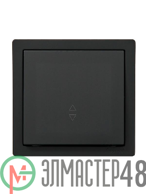 Выключатель 1-клав. проходной LETO черн. бархат LEZARD 752-4200-105