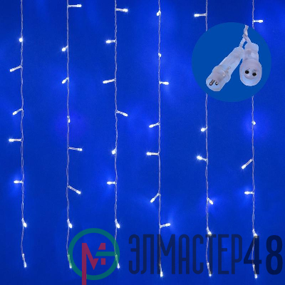 Занавес LED со статическим свечением ULD-C3020-240/STK WHITE IP44 3х2м соед. 240 диодов бел. свет провод прозр. Uniel UL-00007213