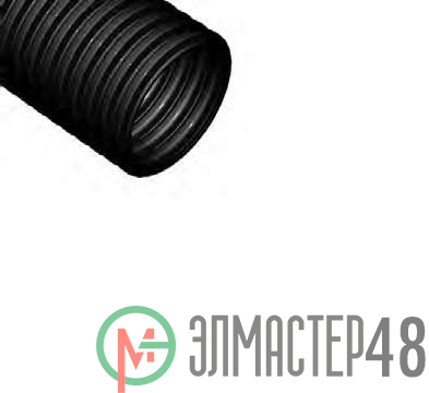 Труба гофрированная ПНД d63мм с зондом черн. (15м) Рувинил 26301