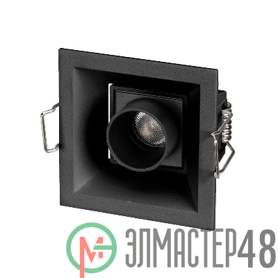 Светильник светодиодный MS-ORIENT-BUILT-TURN-TC-S67x67-3W Warm3000 BK-BK 30 deg IP20 230В металл Arlight 037206