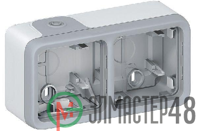 Коробка установочная ОП 2-м Plexo горизонт. сер. Leg 069672