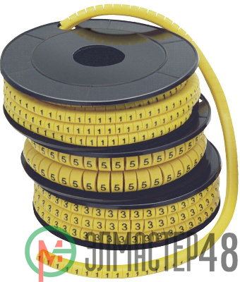 Маркер каб. МК1-2.5мм "5" 1000шт/ролл IEK UMK10-5